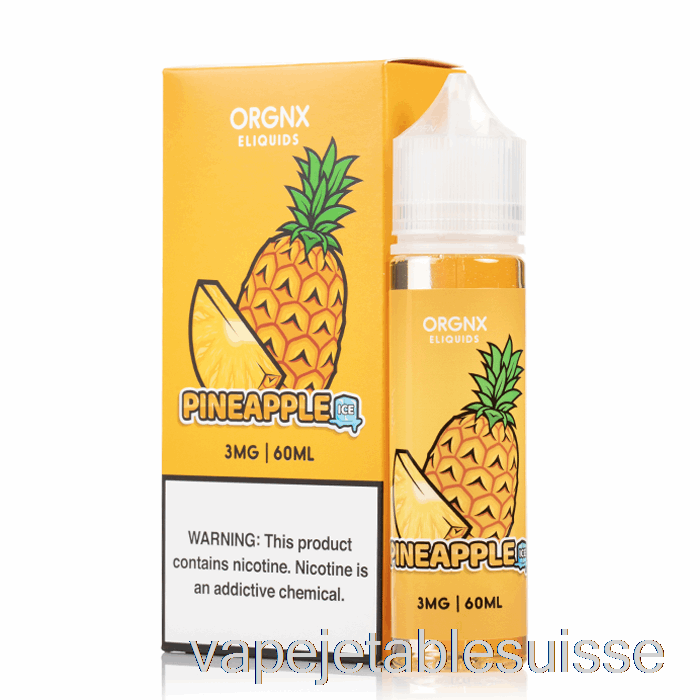 Vape Suisse Ananas Glacé - E-liquide Orgnx - 60ml 6mg